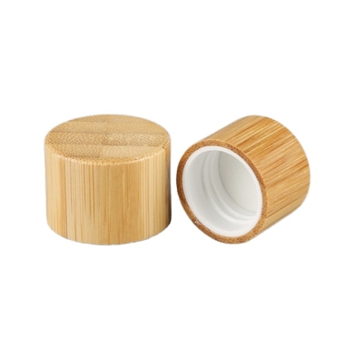 Essential Oil Bottle Caps  Wooden Screw Cap Bamboo Lids Glass Plastic Iron Cosmetic Packaging
