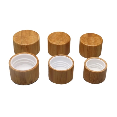 Essential Oil Bottle Caps  Wooden Screw Cap Bamboo Lids Glass Plastic Iron Cosmetic Packaging