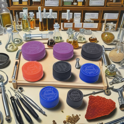 Child-Resistant Ribbed Embossed Continuous Thread Lid Screw Cap Non-Spill PP Plastic Lids for Bottles